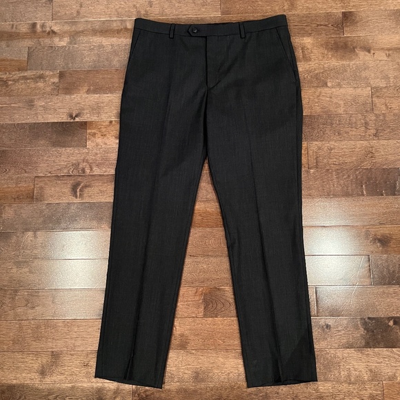 Kenneth Cole AWEARNESS Men's Dress Pants Trousers 36 Wool Blend Gray - Picture 2 of 9